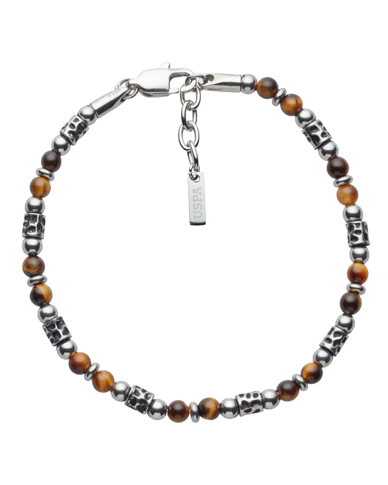 U.S. Polo Assn.  US Polo Assn Jewellery Oliver Armband mit Natursteinen Silber