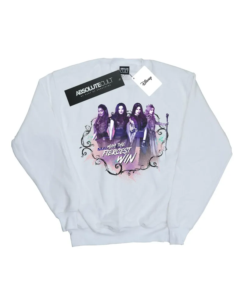 Disney The Descendants The Fiercest Win" Sweatshirt für Mädchen (Weiß Weiß
