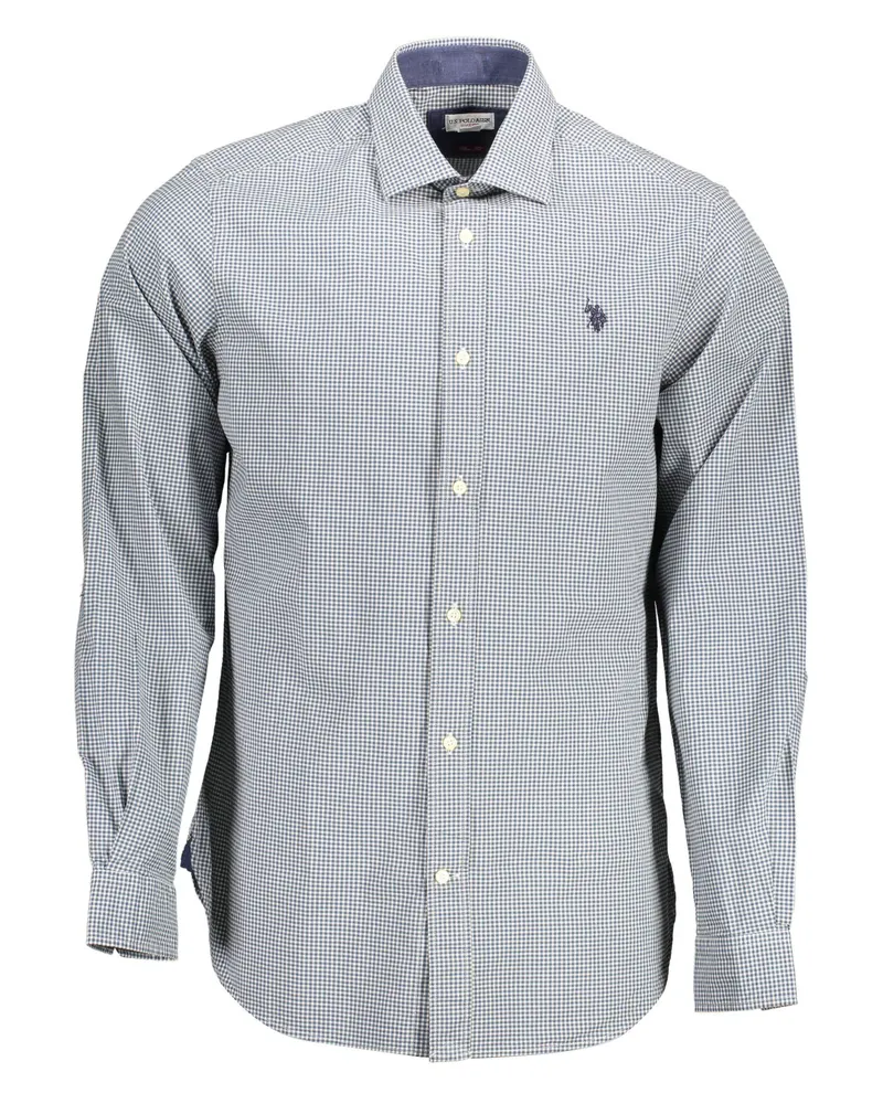 U.S. Polo Assn.  Klassisches Gingham-Hemd Weiß