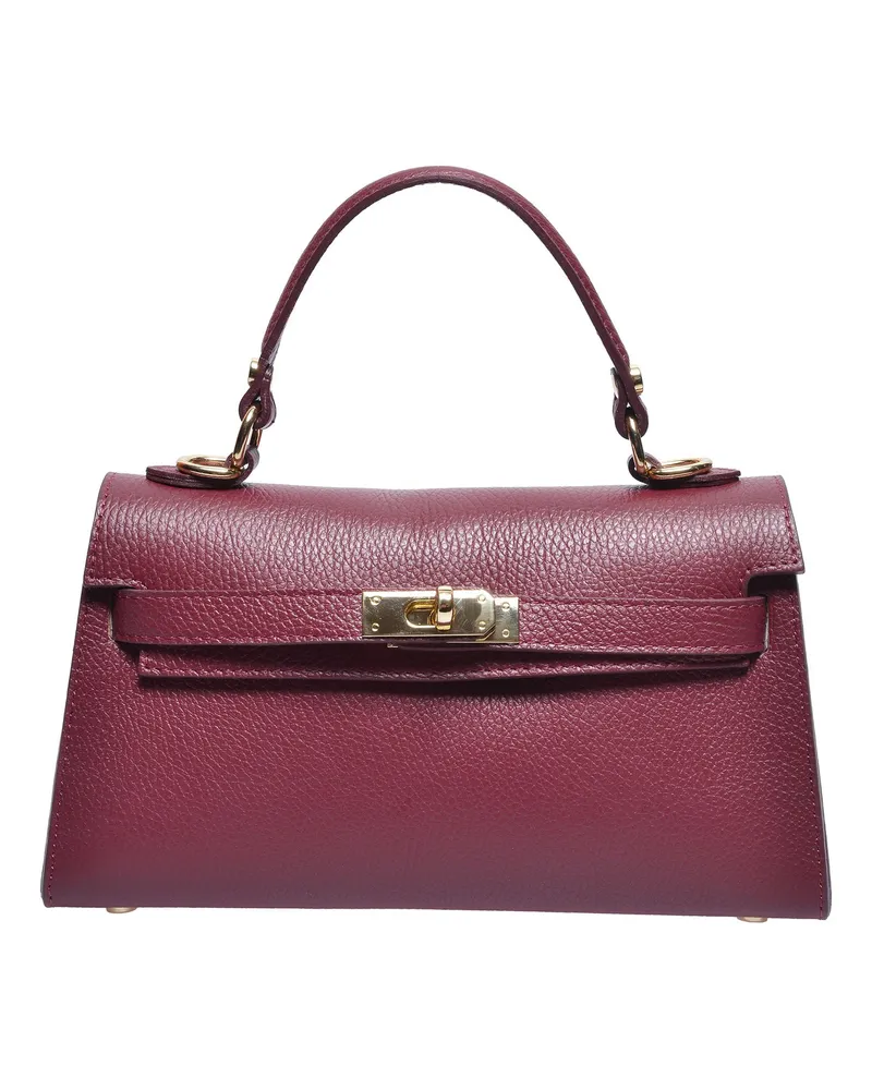 Anna Luchini EDGE Rindsledertasche Weinrot