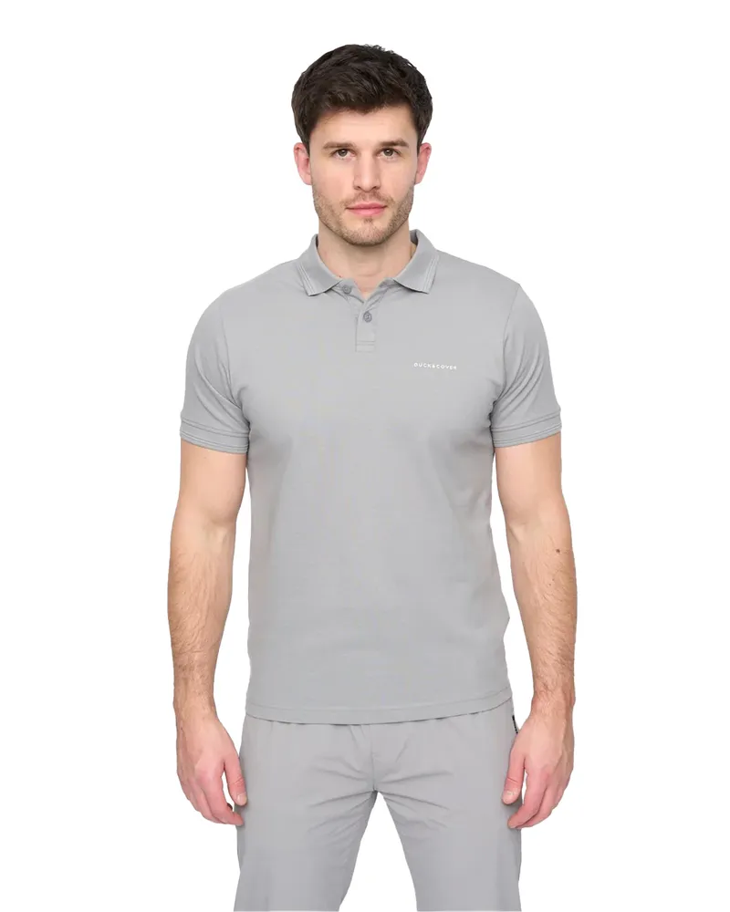Duck and Cover Limatar" Poloshirt für Herren, kurzärmlig (Grau Grau