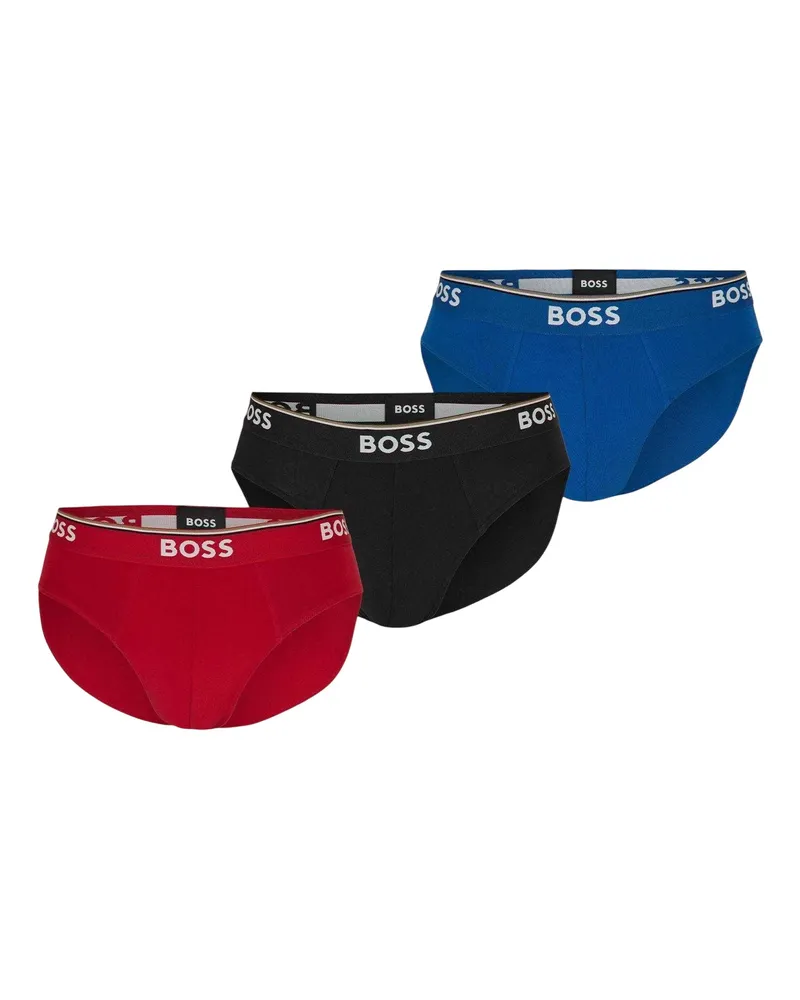 HUGO BOSS Slips für Herren, Premium-Baumwolle (3er-Pack) (Braun Braun