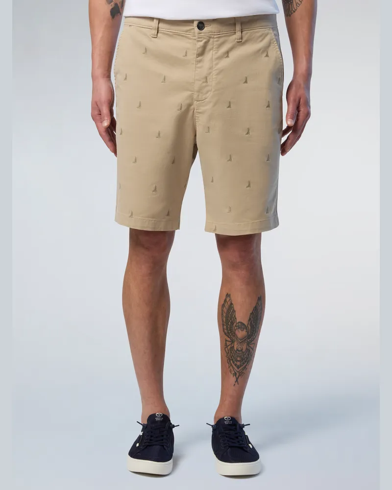 North Sails Chino-Shorts „Freedom“ mit Stickerei - Beige Beige