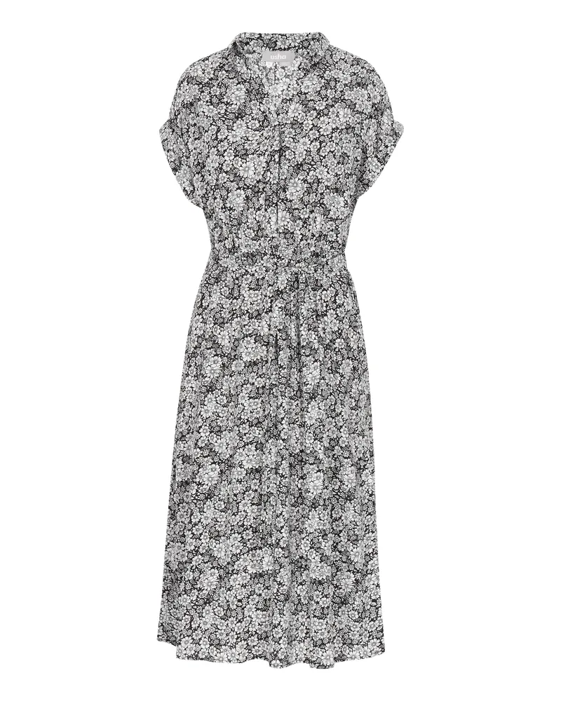 Usha Kleid Frauen schwarz-weiß Schwarz