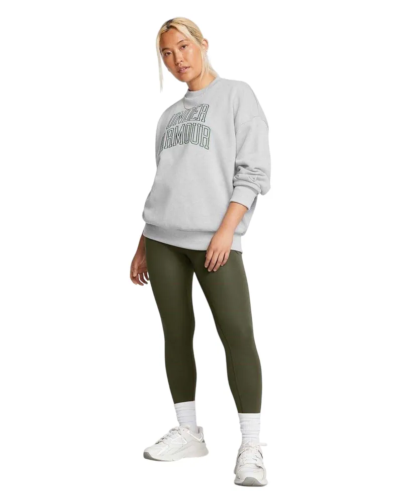 Under Armour Icon" Sweatshirt für Damen, Übergroß (Grau Grau