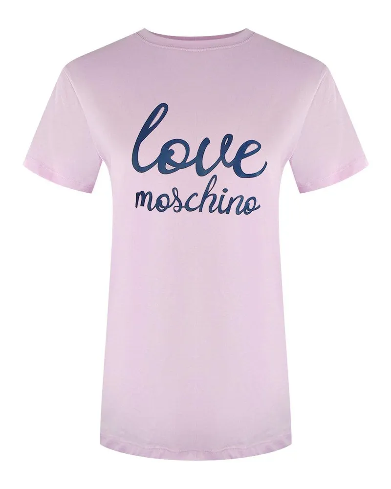 Moschino T-Shirt für Damen, Baumwolle (Pink Rosa