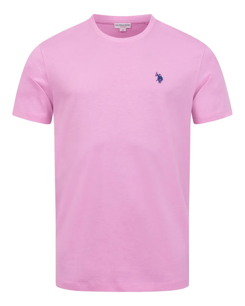 U.S. Polo Assn.  Herren Basic T-Shirt aus 100 % Baumwolle Rosa