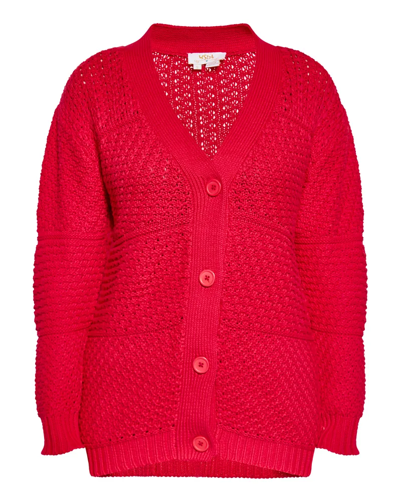 Usha Strickjacke Damen verrotten Rot