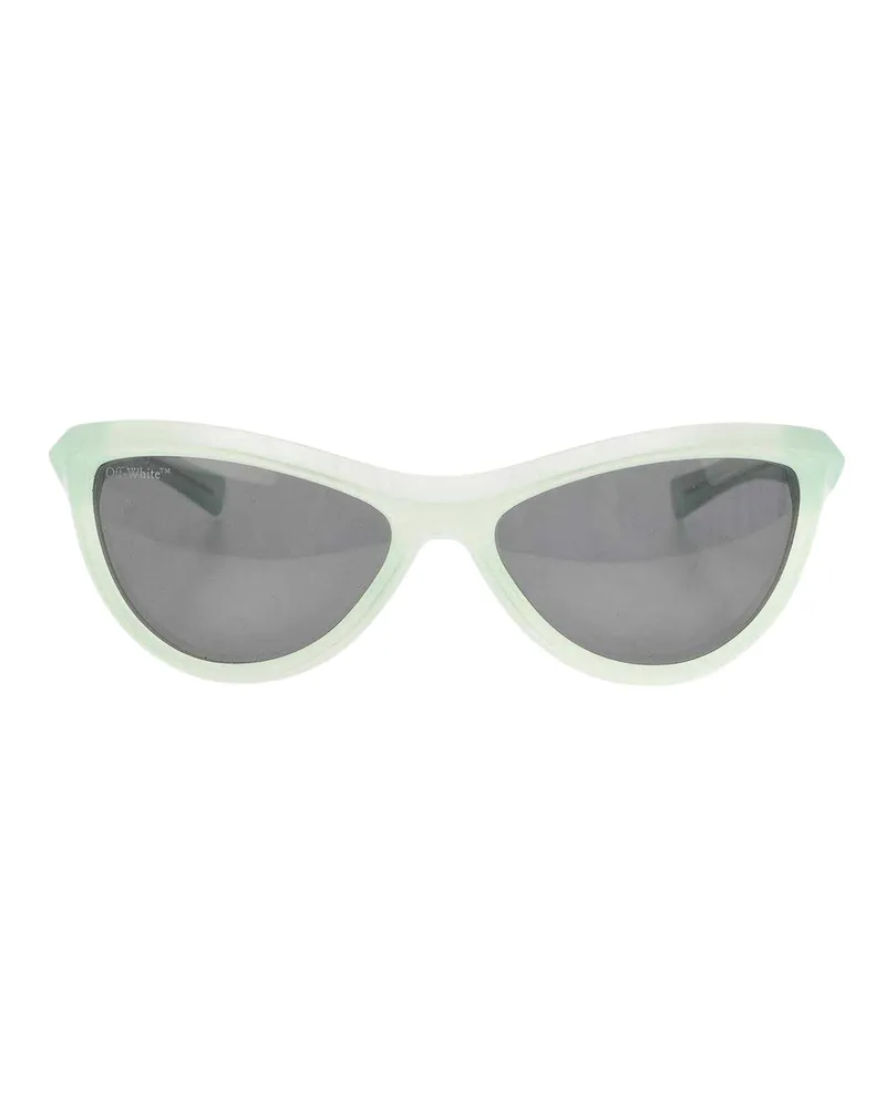 OFF-WHITE Off White - "Atlanta" Katzenauge-Sonnenbrille (Petrol/Dunkelgrau Petrol