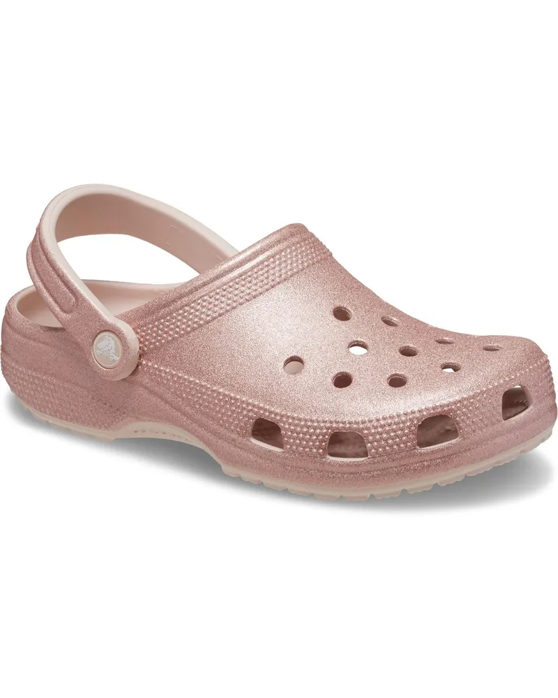 Crocs Classic Glitter Thermoplastische Quartz Clogs Rosa