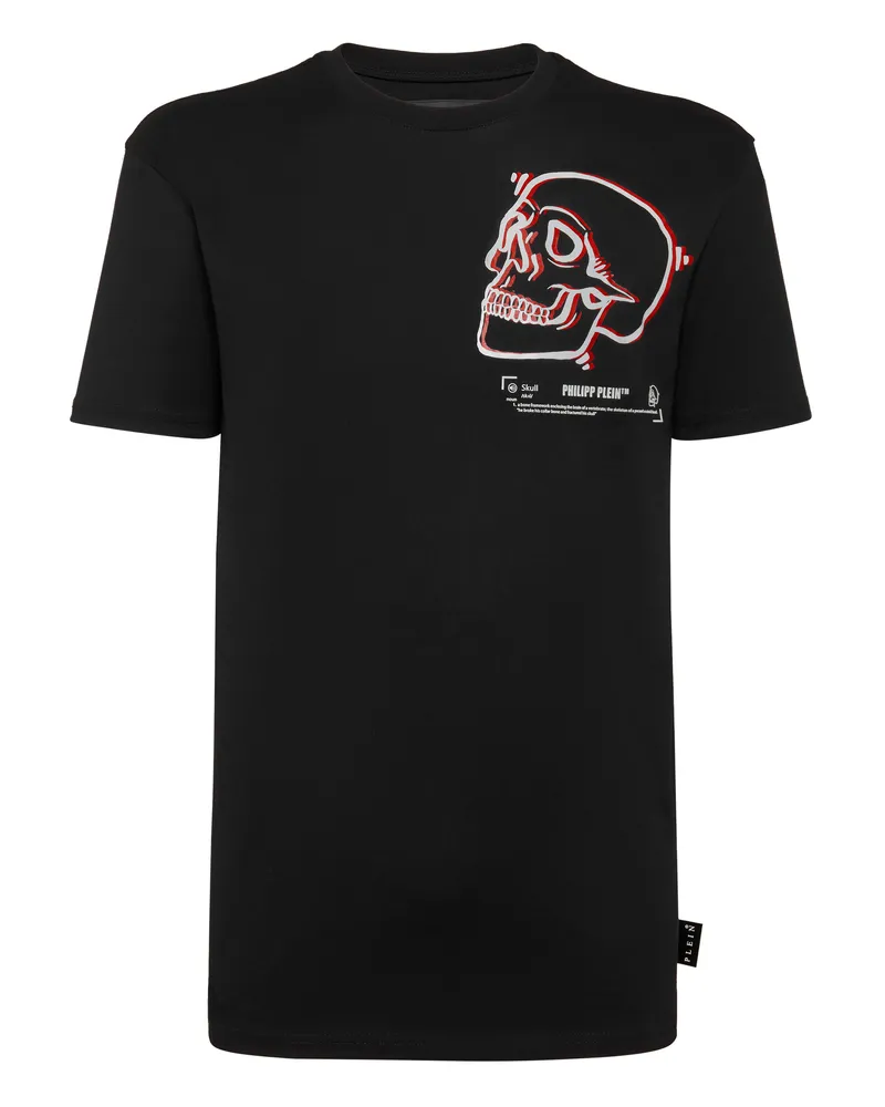 Philipp Plein T-Shirt Rundhalsausschnitt Ss Skull Schwarz