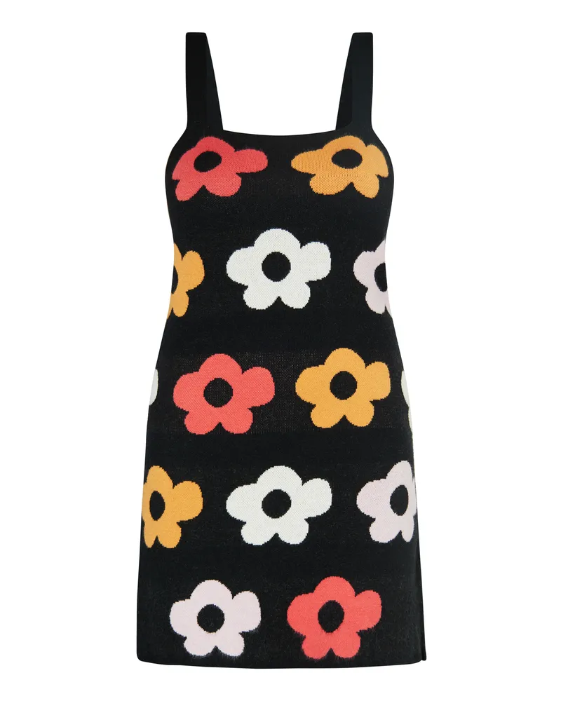 My Mo Kleid Frauen Schwarz Mehrfarbig Schwarz