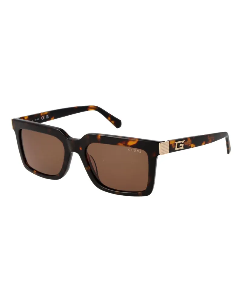 Guess Braune Acetat-Sonnenbrille Braun