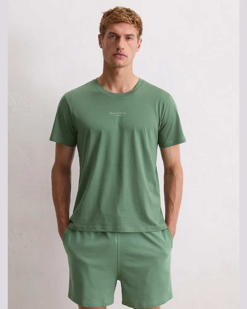 Marc O'Polo Pyjamaoberteil Mix N Match Cotton Grün