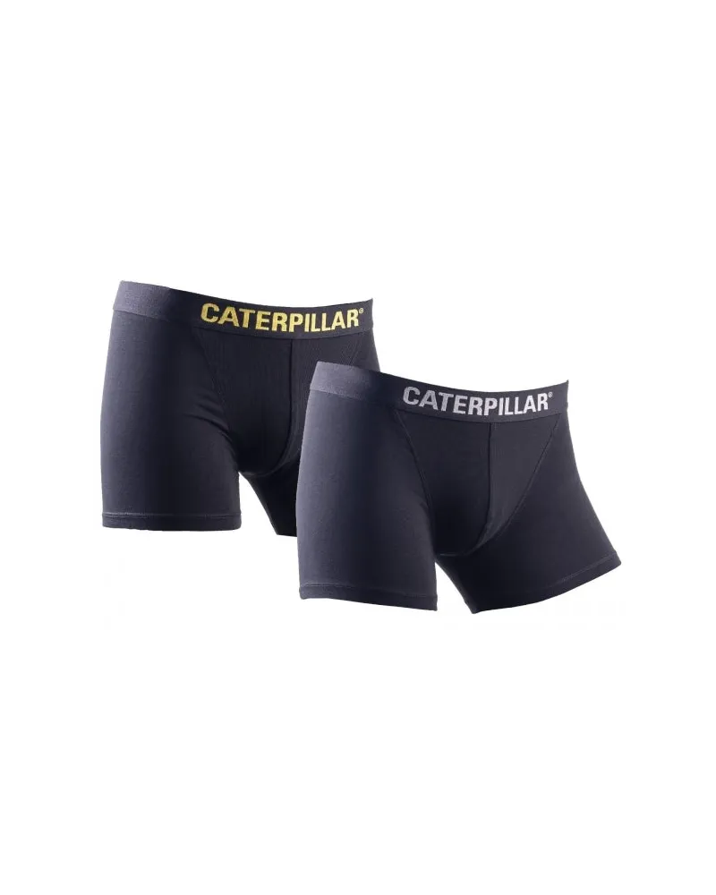 Caterpillar Footwear BOXERSHORTS Herren Baumwolle 2er-Pack Unterwäsche Schwarz Schwarz