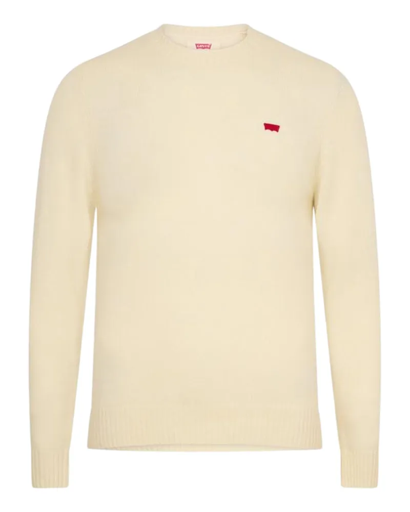 Levi's Pullover für Herren, Rundhalsausschnitt (Cremefarbe Creme