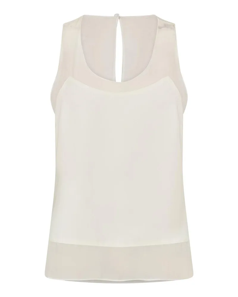 Ted Baker Top für Damen, Racerback, Ärmellos (Elfenbein Elfenbein