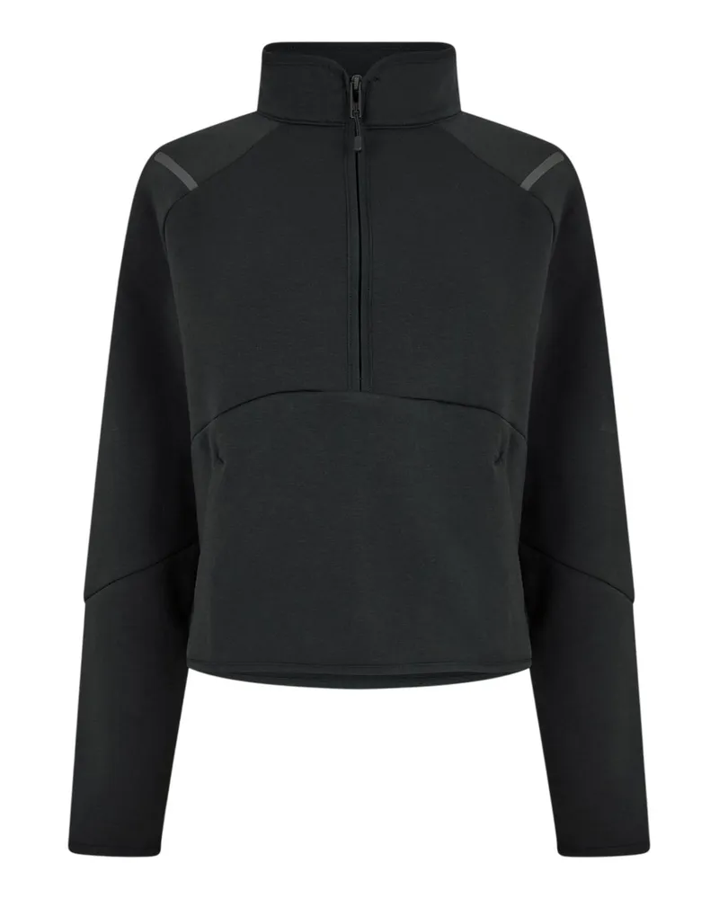 Under Armour Unstoppable" Sweatshirt für Damen, mit kurzem Reißverschluss, Fleece, Regulär (Schwarz Schwarz
