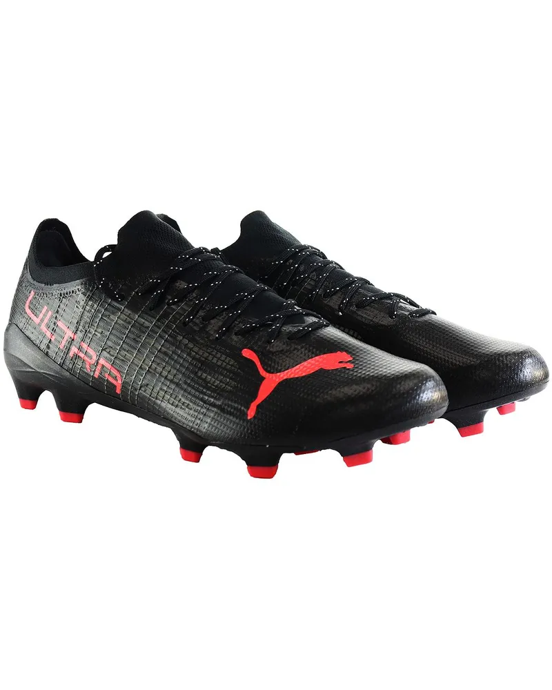 Puma Ultra 1.3 FG/AG Herren Schwarze Fußballschuhe Schwarz