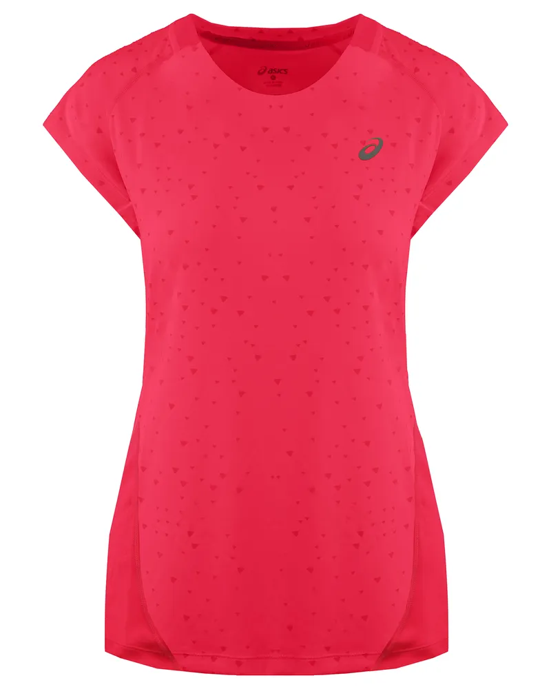 Asics Logo Womens Pink T-Shirt Rosa