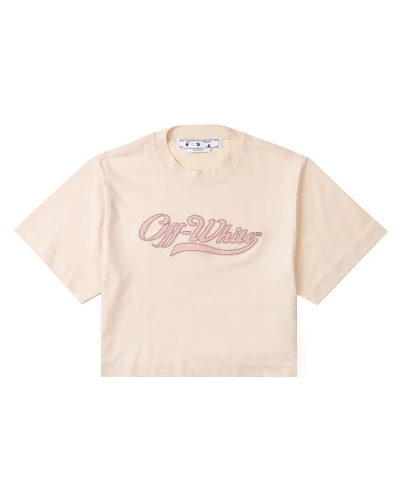 OFF-WHITE kurzes T-Shirt für Damen (Pink Rosa
