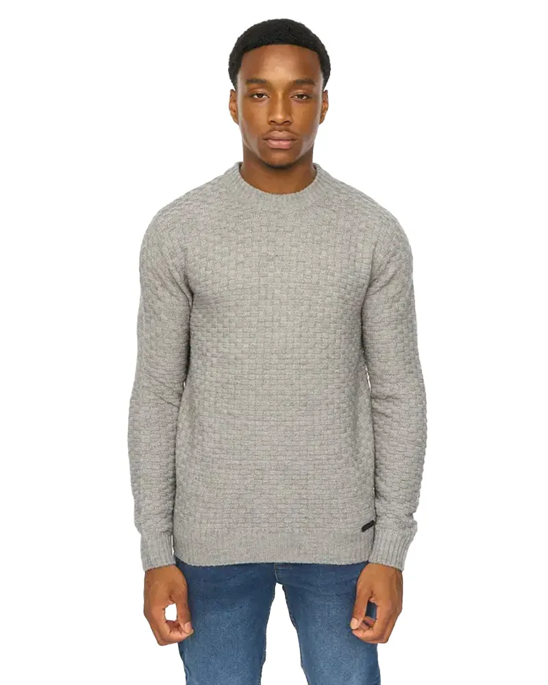 Duck and Cover Matera" Pullover für Herren, Jerseyware (Grau meliert Grau