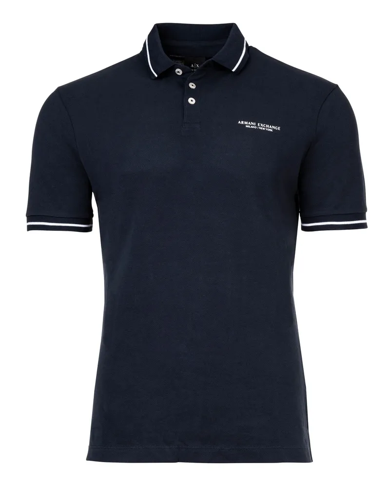 Armani Exchange Polo Poloshirt Marineblau