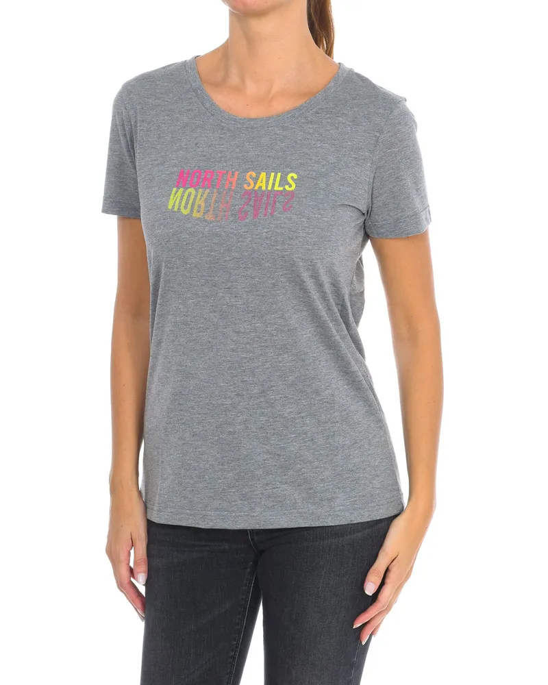 North Sails Kurzarm-T-Shirt 9024290 Frauen Grau