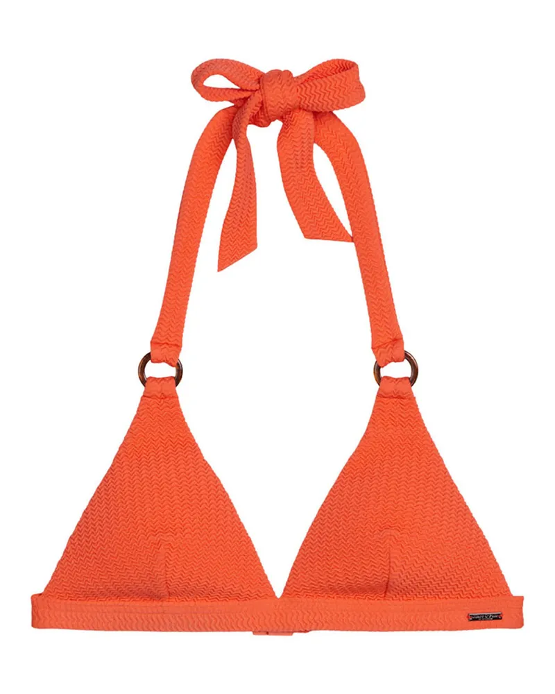 Marc O'Polo Triangel-Bikini-Top "Firecracker Floral" - Orange Orange