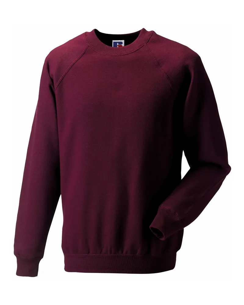 Russell Athletic Russell - "Spotshield" Sweatshirt für Herren Raglanärmel (Burgunderrot Bordeaux