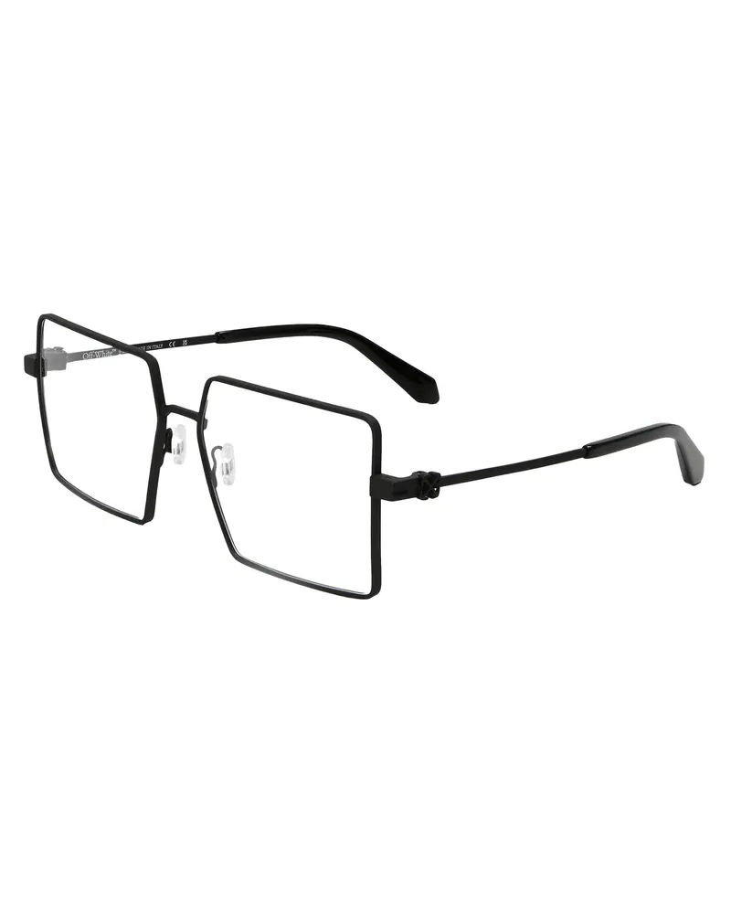 OFF-WHITE Off White - "Style 8r" Brille für Herren/Damen Unisex, Edelstahl (Schwarz Schwarz