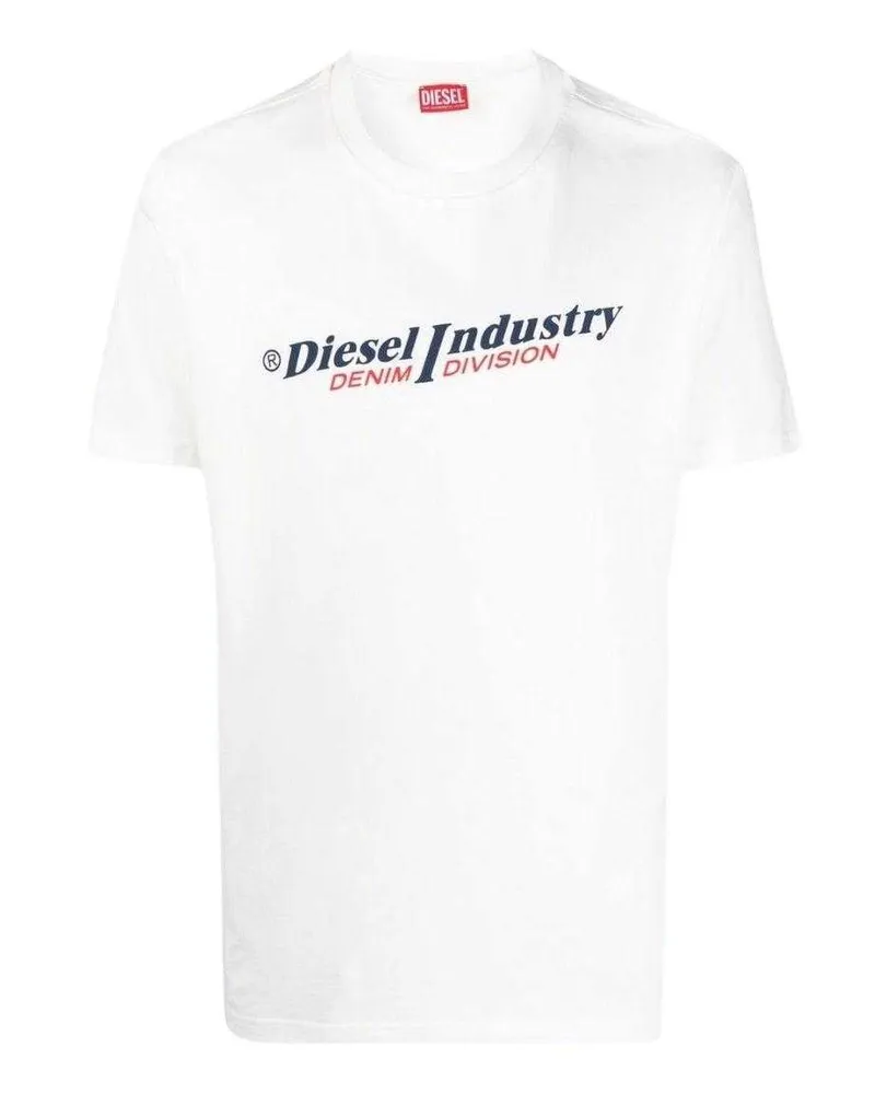 Diesel Industry Denim Division" T-Shirt für Herren/Damen Unisex (Weiß Weiß