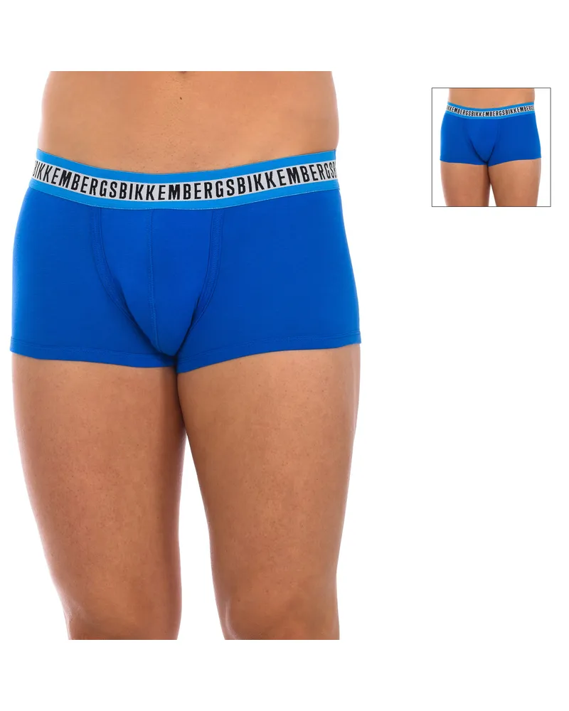 Bikkembergs Pack-2 Boxershorts Fashion Tape anatomische Front BKK1UTR08BI Mann Blau
