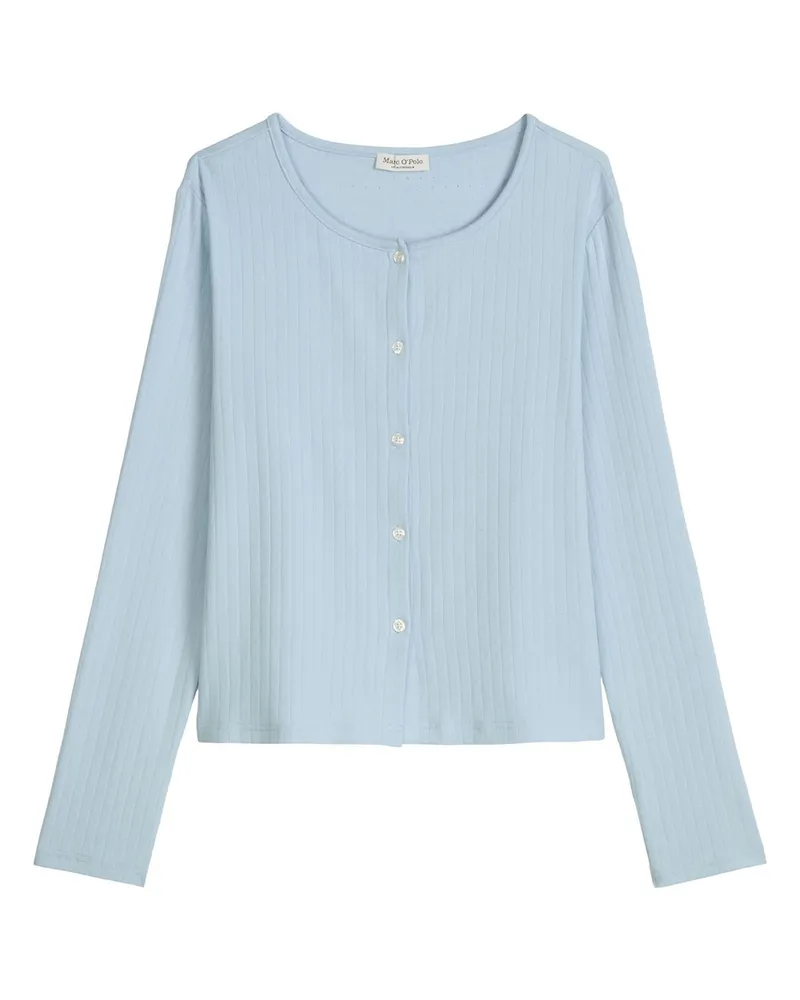 Marc O'Polo Marc O'Polo Damen Pyjamaoberteil Mix N MatchSchlafshirt, Pyjama Shirt, Nachtshirt Hellblau