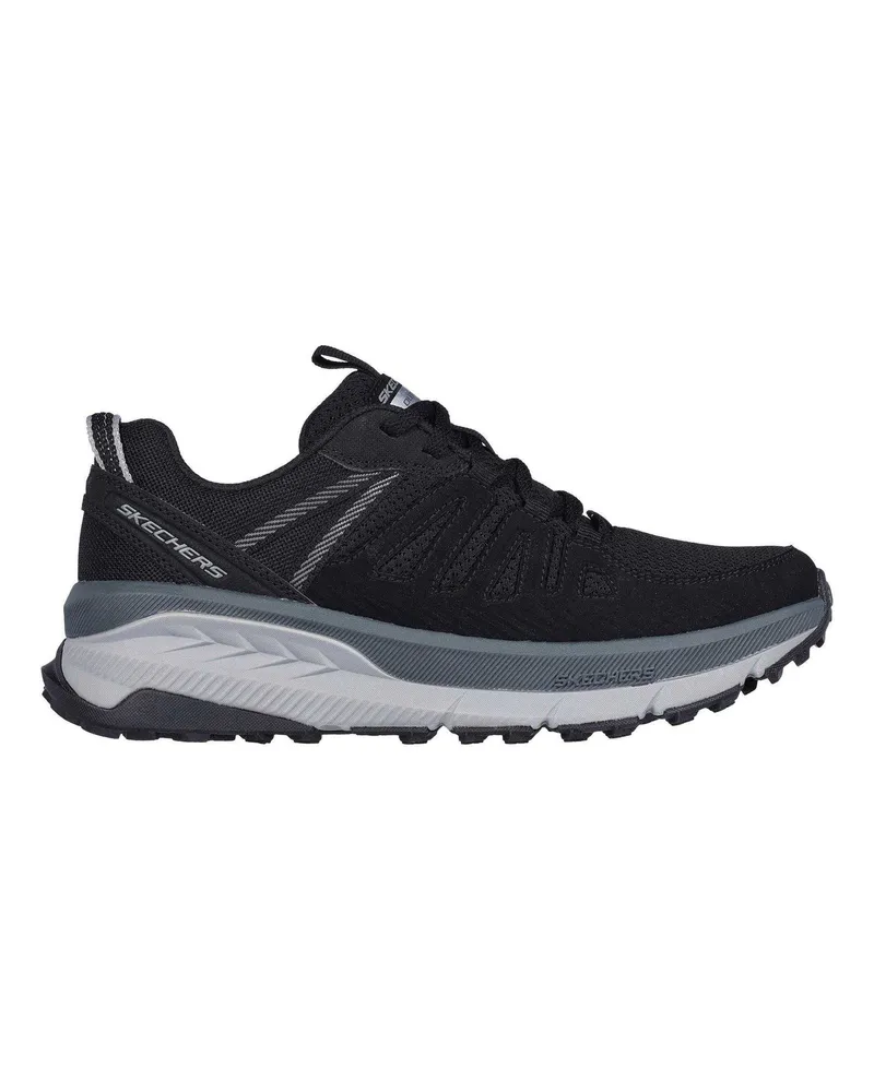 Skechers Overlay Sneaker für Damen (Schwarz/Holzkohle Schwarz