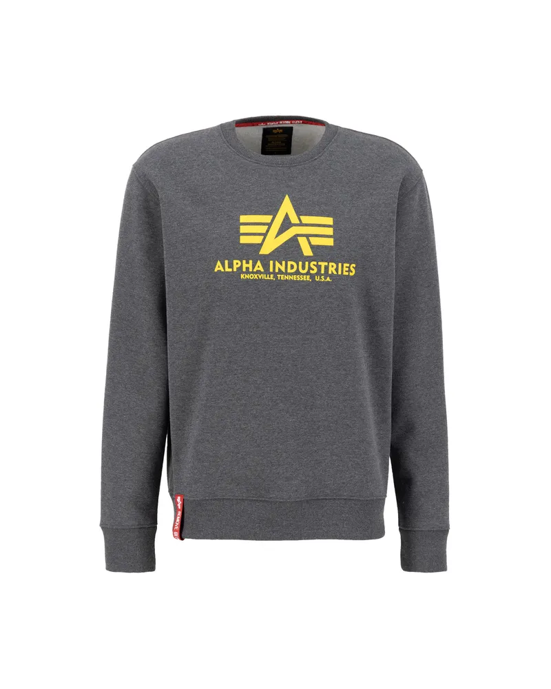 Alpha Industries Basic Big Logo Sweatshirt Anthrazit