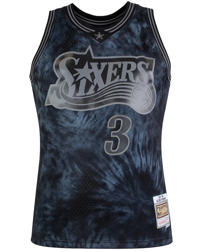Mitchell & Ness NBA Philadelphia 76ers #3 Iverson Swingman-Trikot - Dunkelblau Dunkelblau