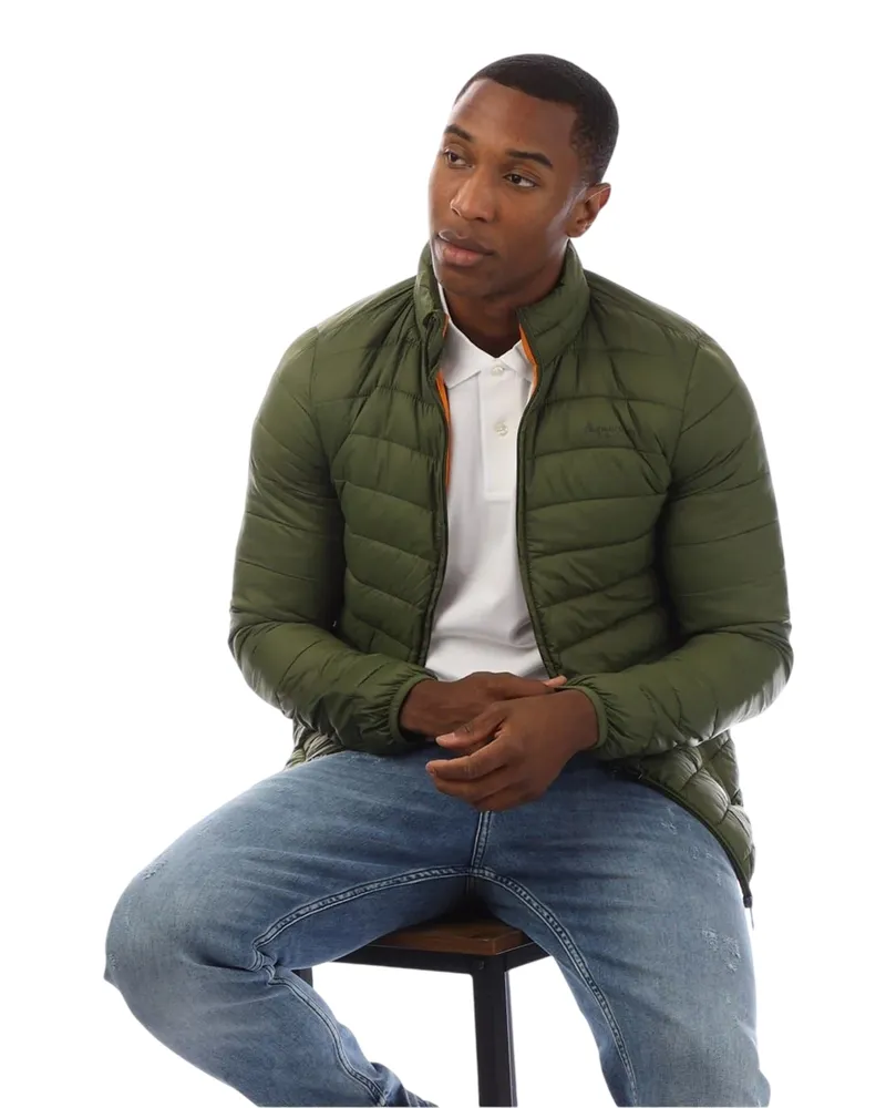 Aquascutum Steppjacke für Herren (Armee-Grün Braun