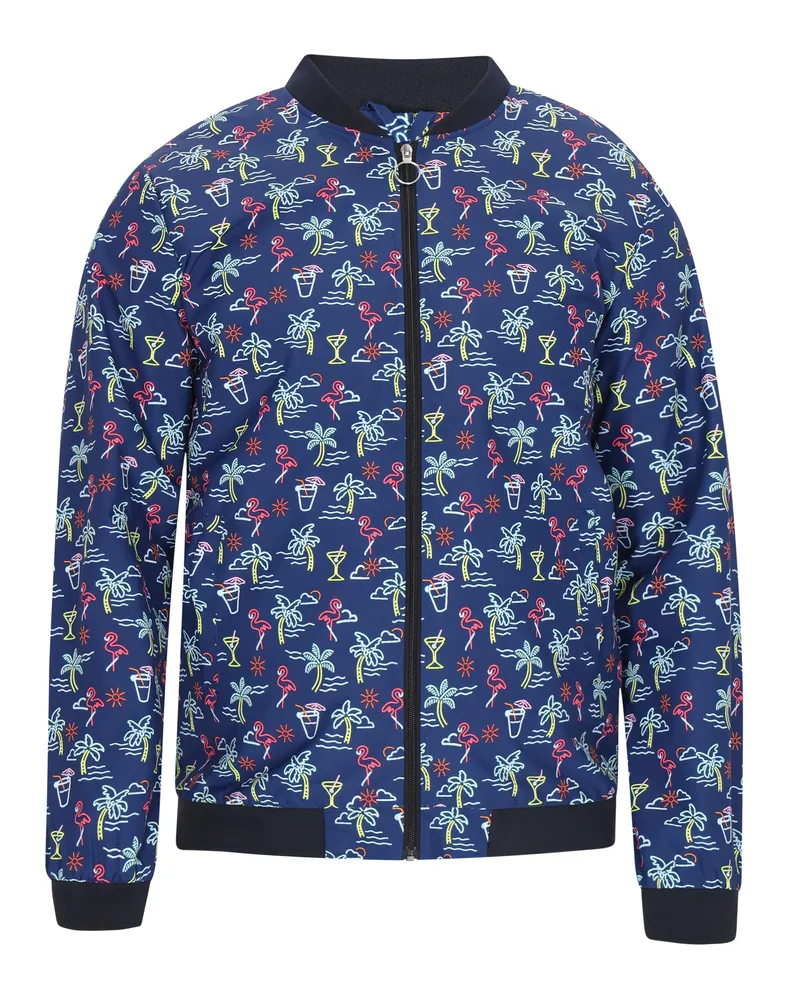 My Mo Jacke Männer Marineblau Mehrfarbig Marineblau