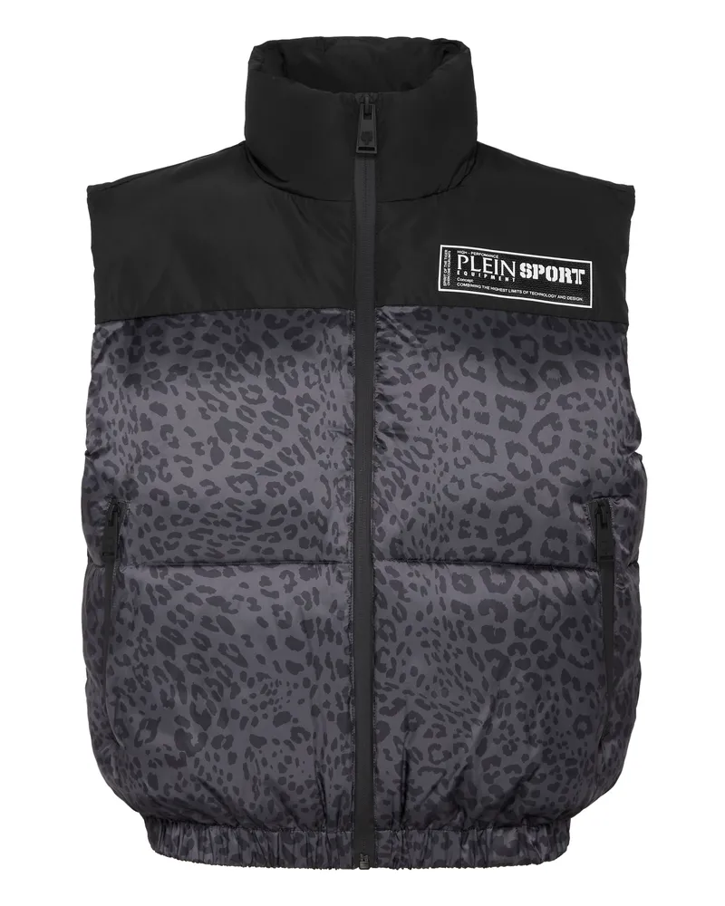 Philipp Plein Weste Leopard Schwarz