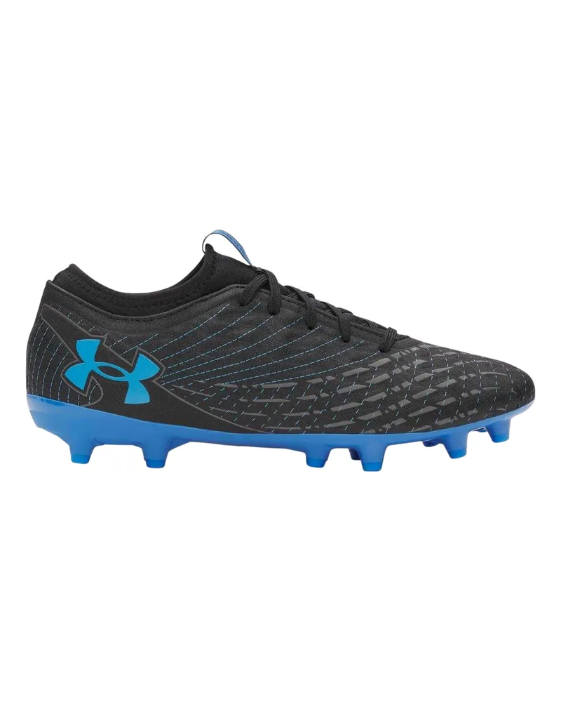 Under Armour Magnetico Select 5" Fußballschuhe mit festem Boden für Herren (Schwarz/Blau Schwarz
