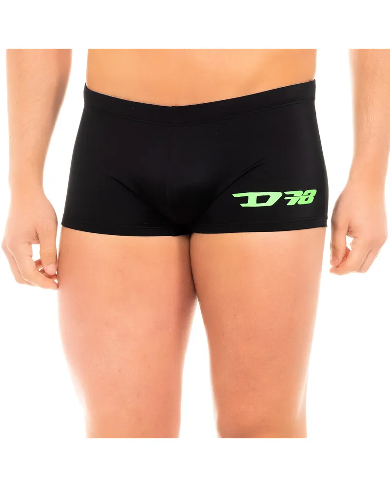 Diesel Herren Boxer-Badeanzug mit Innenfutter 00SMNR-0NAXK Schwarz