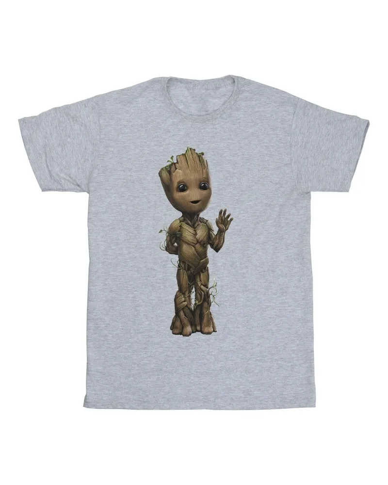 Marvel I Am Groot" T-Shirt für Herren (Grau Hellgrau