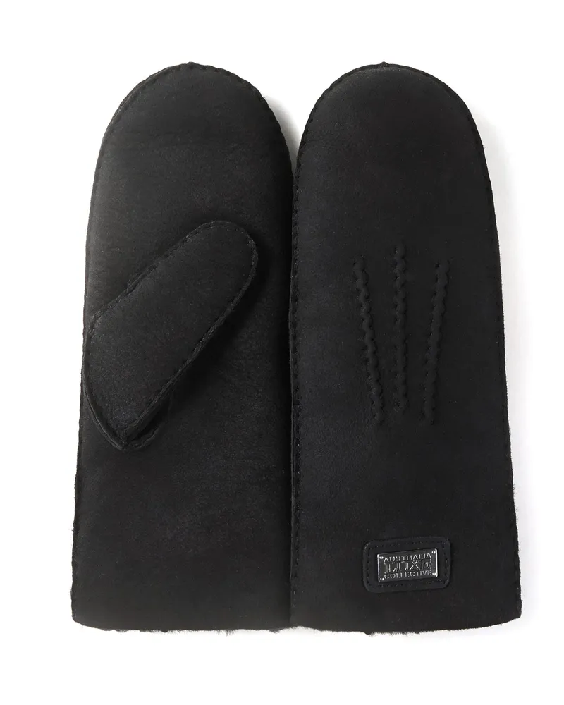 Australia Luxe Mitts Wildlederhandschuhe, schwarz Schwarz
