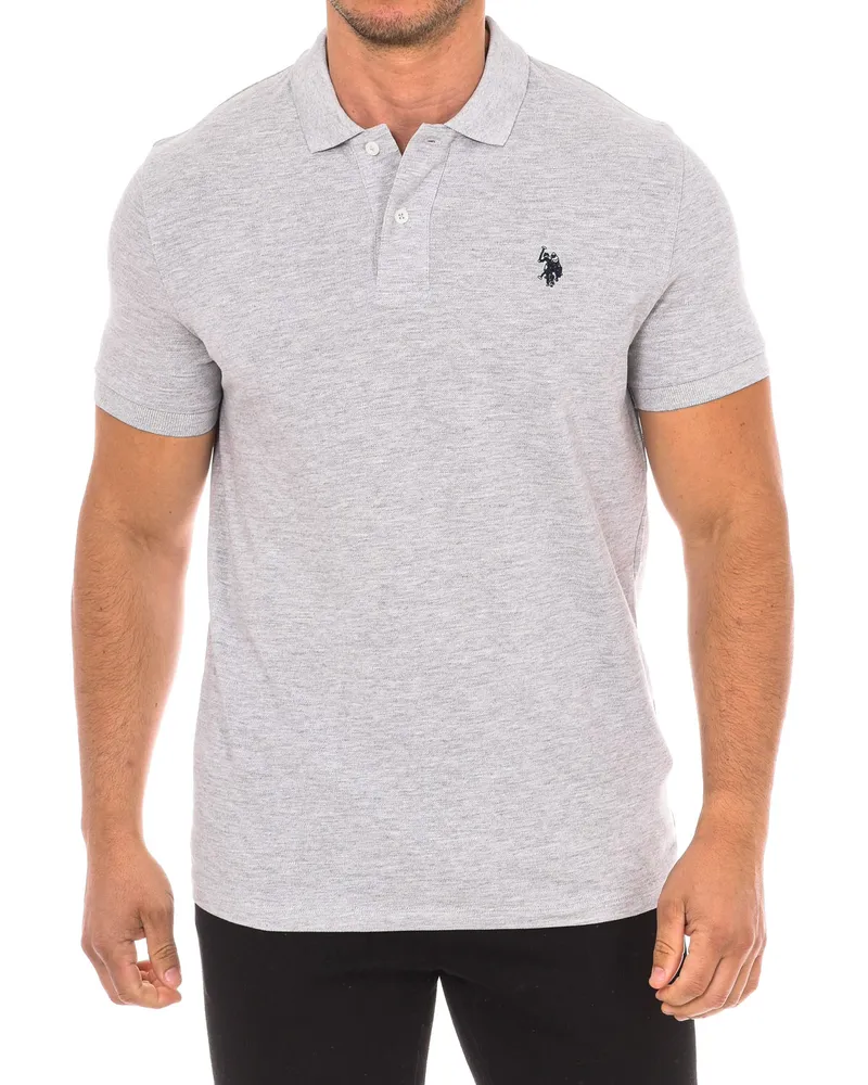 U.S. Polo Assn.  Kurzarm-Polo 67940 Herren Grau