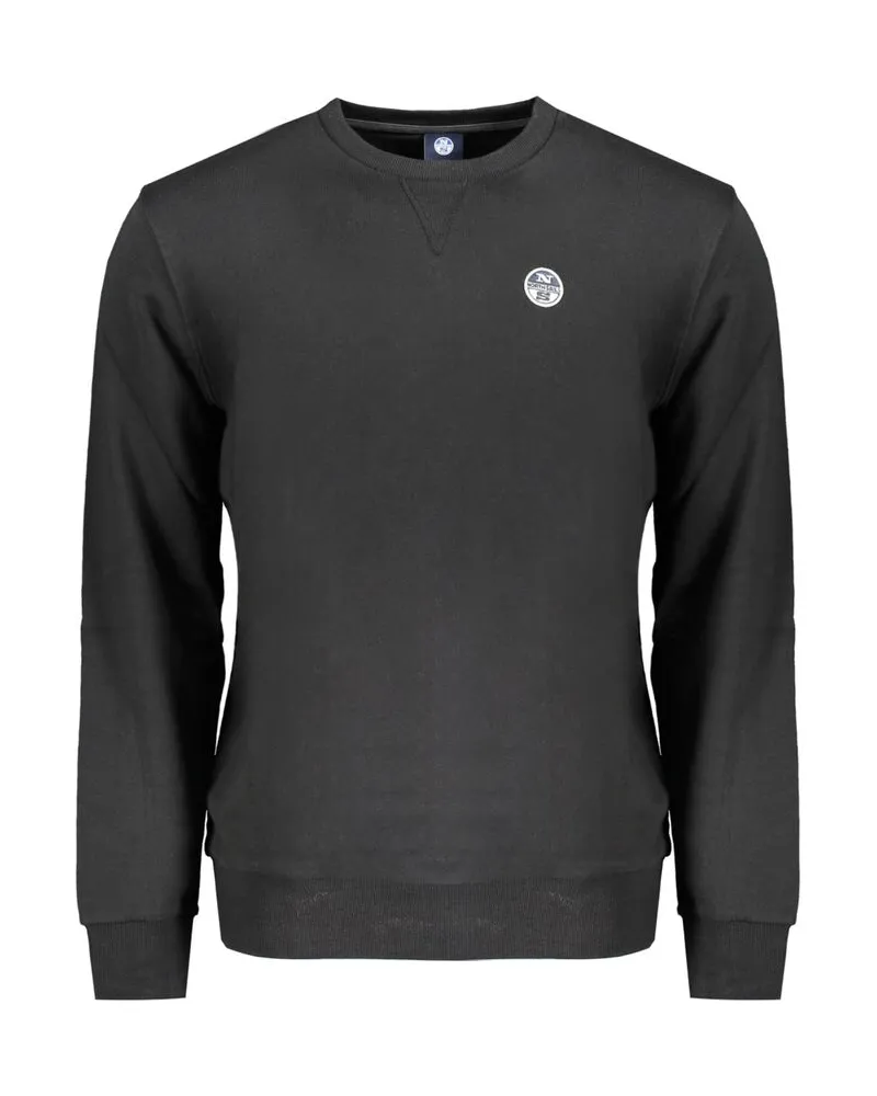 North Sails Crewneck Sweatshirt im klassischen Stil Schwarz