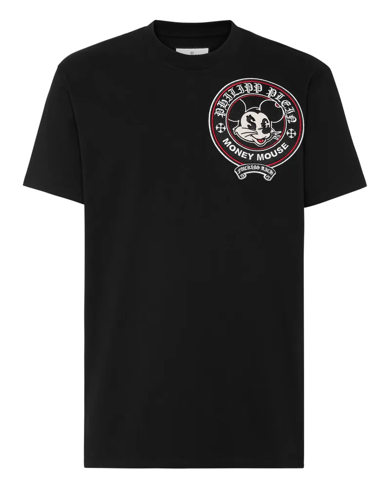 Philipp Plein T-Shirt mit Rundhals - Schwarz Schwarz