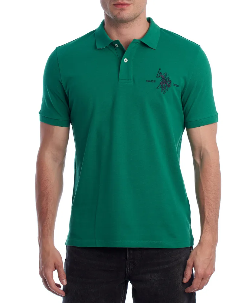 U.S. Polo Assn.  Kurzarm-Poloshirt für Herren US41197049 Grün