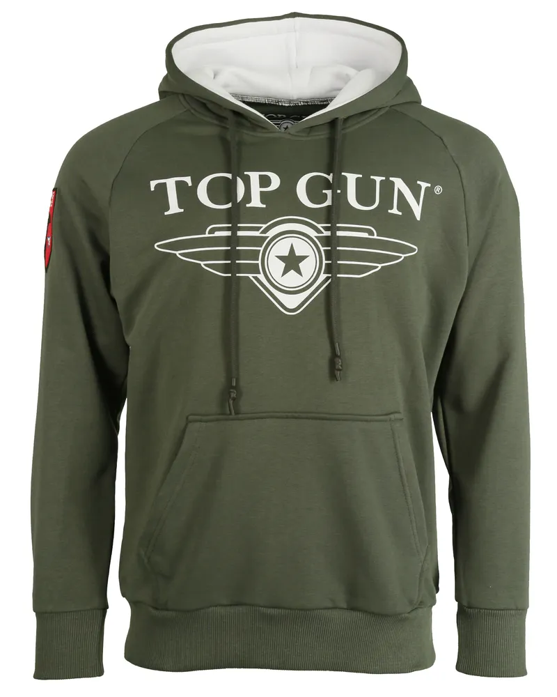Top Gun Hoodie TG20201043 Oliv