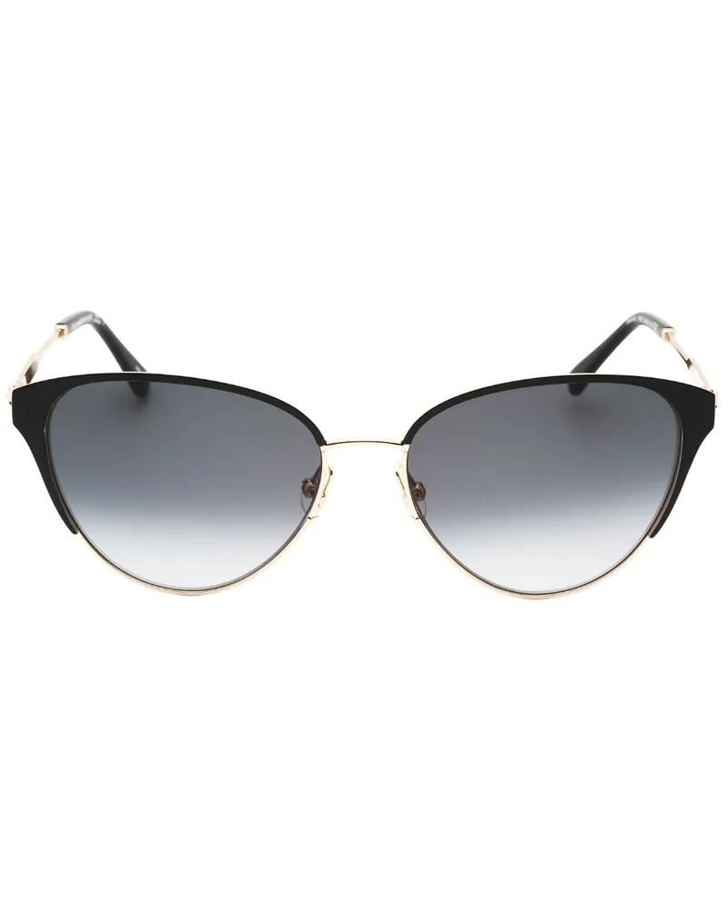 Kate Spade Dunkelgraue SF-Linsen-Schwarzdetail-Gold-Sonnenbrille Gold